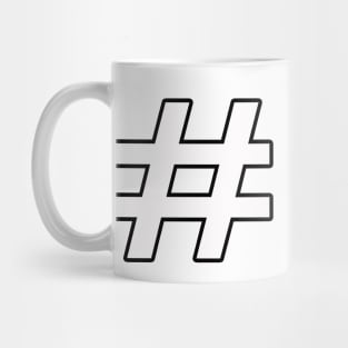 Hashtag red heart Mug